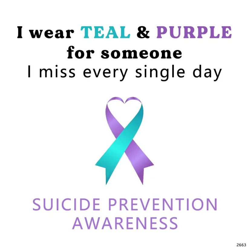 Suicide Prevention Awareness-Blue Purple Wing Ribbon Bracelet