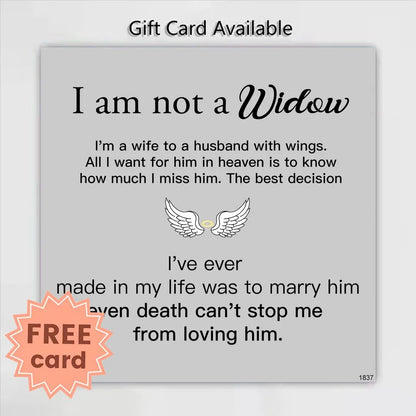 For Memorial - Even Death Can't Stop Me From Loving Him Wings Bracelet