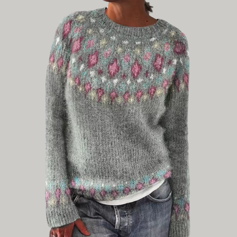 CANDANCE | Patterned Knit Sweater