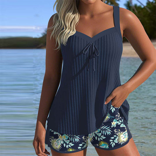 LUZON | Striped Tankini with Two-Piece Bottom