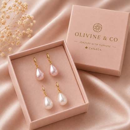 Breast Cancer Awareness | Hanging Pearl Drops
