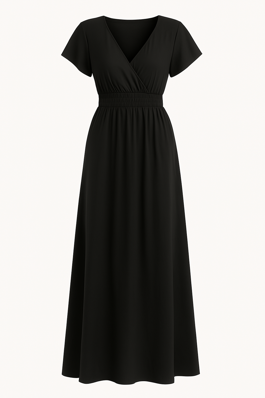 ADÈLE | V-Neck Stomach-Flattering Dress