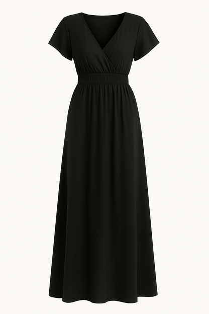 ADÈLE | V-Neck Stomach-Flattering Dress