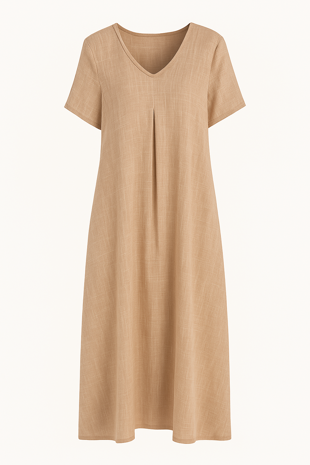 MATHILDE | Casual Dress – V-Neck & Stomach-Flattering Cut