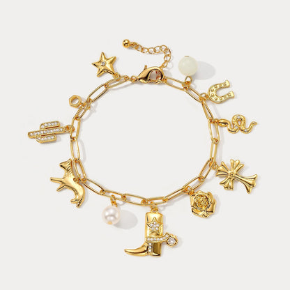 Vintage Lucky Charm Bracelet