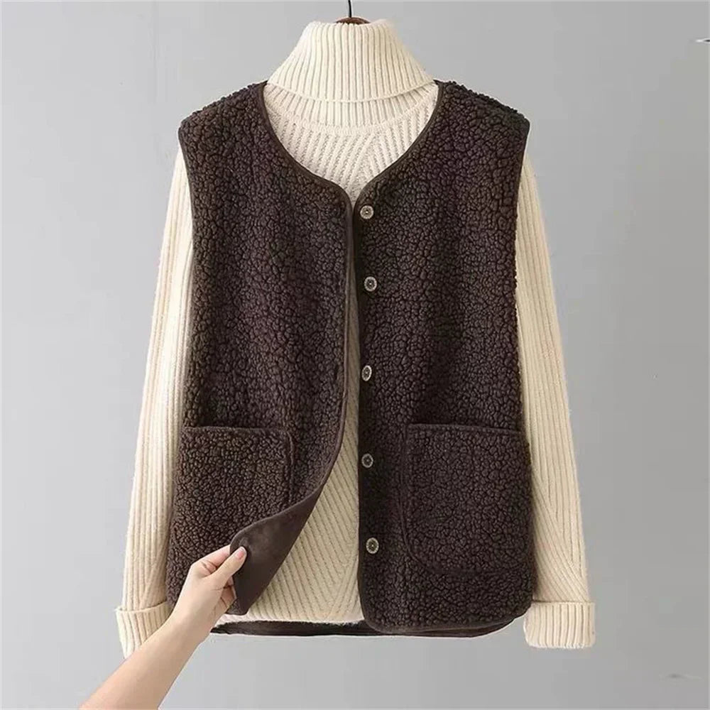 Cozy Elegance Teddy Fleece Bodywarmer