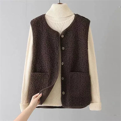 Cozy Elegance Teddy Fleece Bodywarmer