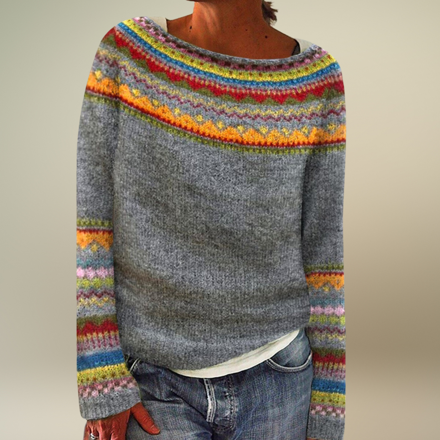 Jasmin | Comfortable Retro Jumper