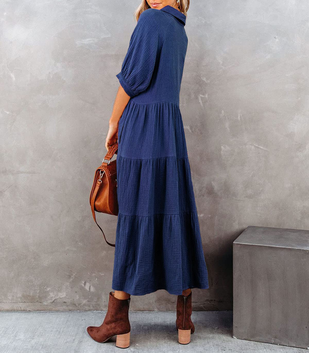 COLETTE | Luxurious ruffled shirt dress