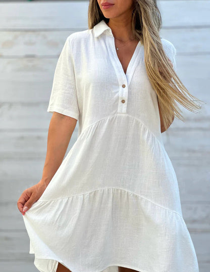 INES | Casual summer linen dress