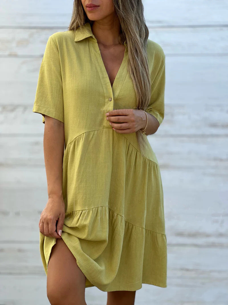 INES | Casual summer linen dress