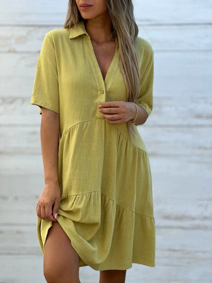 INES | Casual summer linen dress