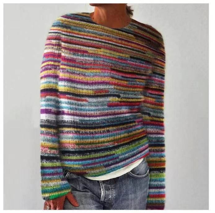 CAROLA | Casual Patterned Knit Sweater