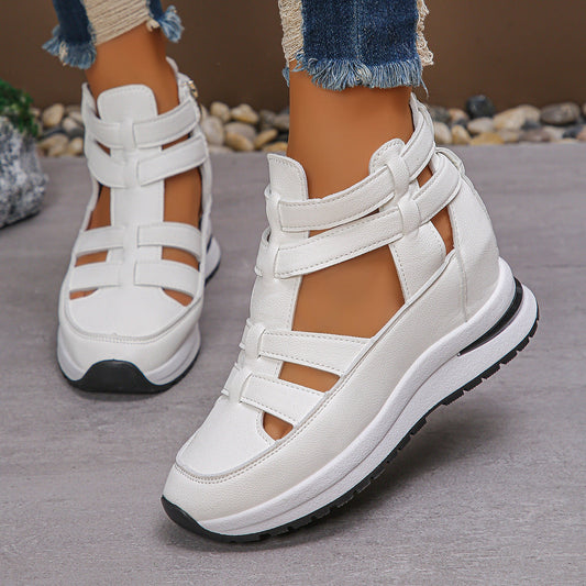 2026 Stylish Lightweight Wedge Sandals with Side Zipper