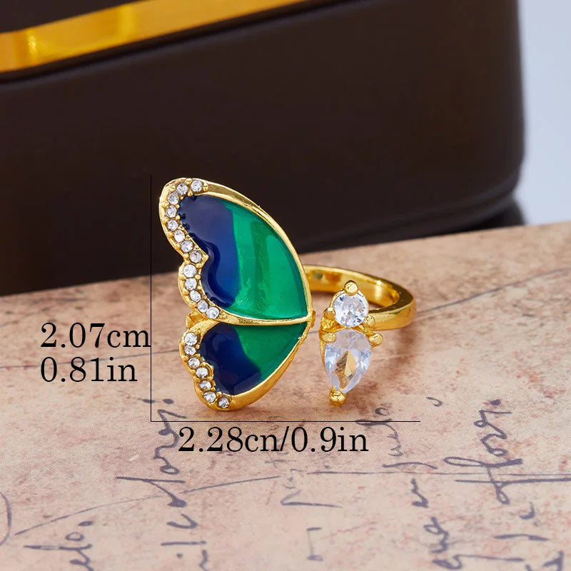Blue Butterfly Dreams Ring