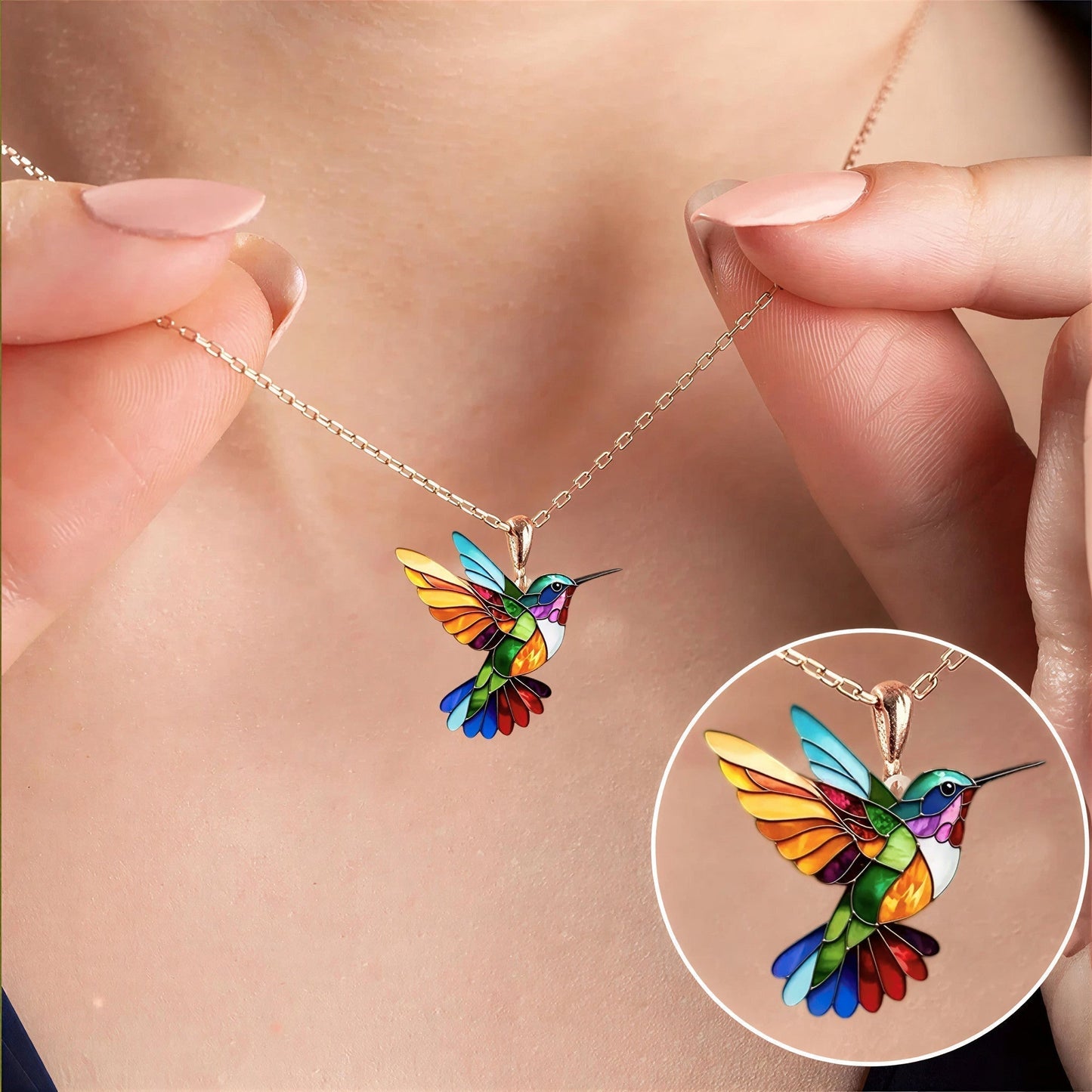 All Cancer Awareness Hummingbird Glow Necklace | 1+1 Free Today