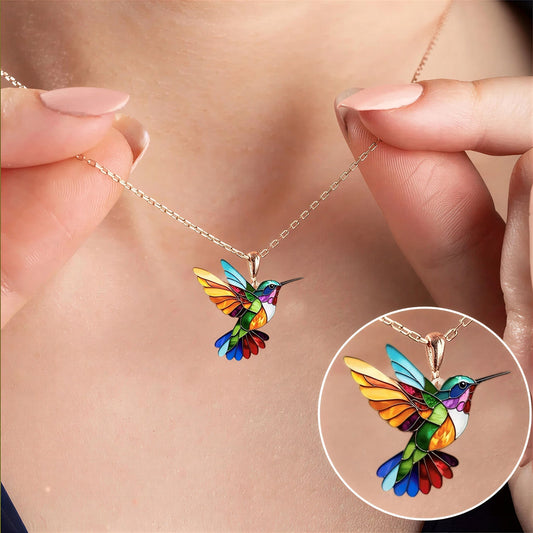 All Cancer Awareness Hummingbird Glow Necklace | 1+1 Free Today