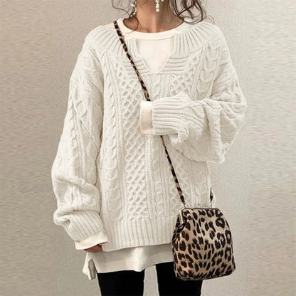 LAURA | Oversized Cable Knit Sweater