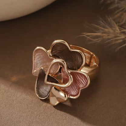 Heart-Shaped Floral Rings | Support Breast Cancer