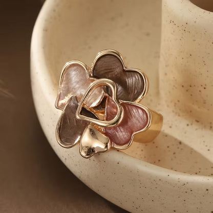 Heart-Shaped Floral Rings | Support Breast Cancer