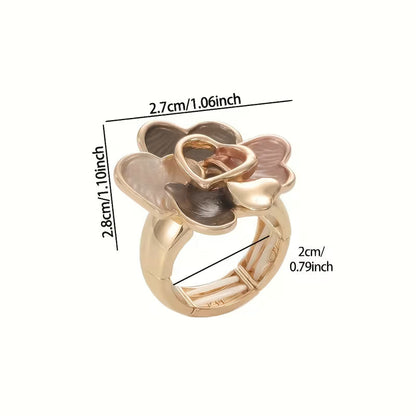 Heart-Shaped Floral Rings | Support Breast Cancer