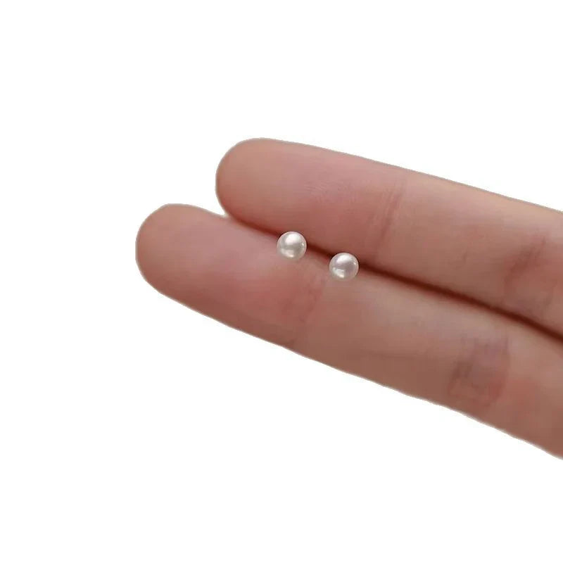 Elegant 14K Gold Freshwater Pearl Stud Earrings
