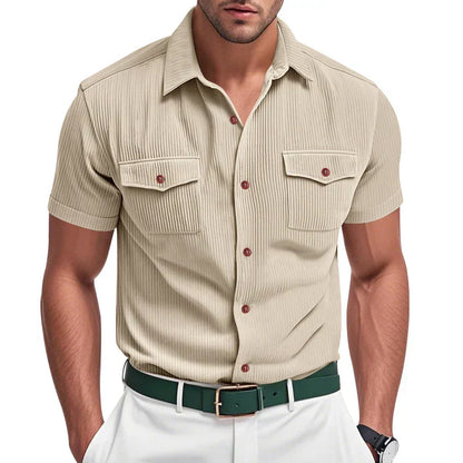 Zenon | Textured Button-Up Shirt