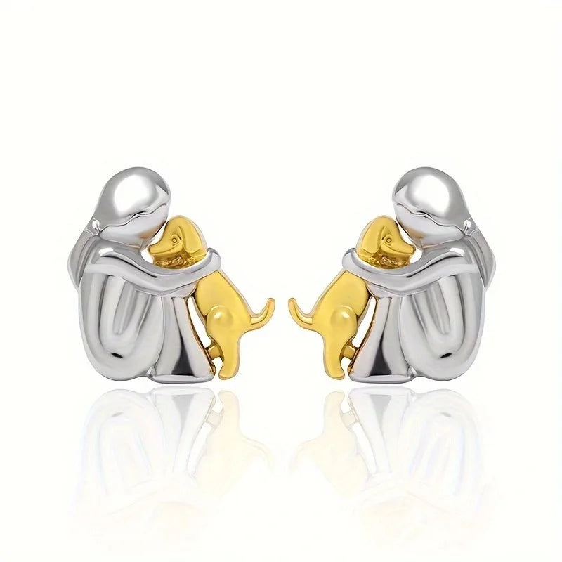 Olivine & Co | Dog Embrace Earring