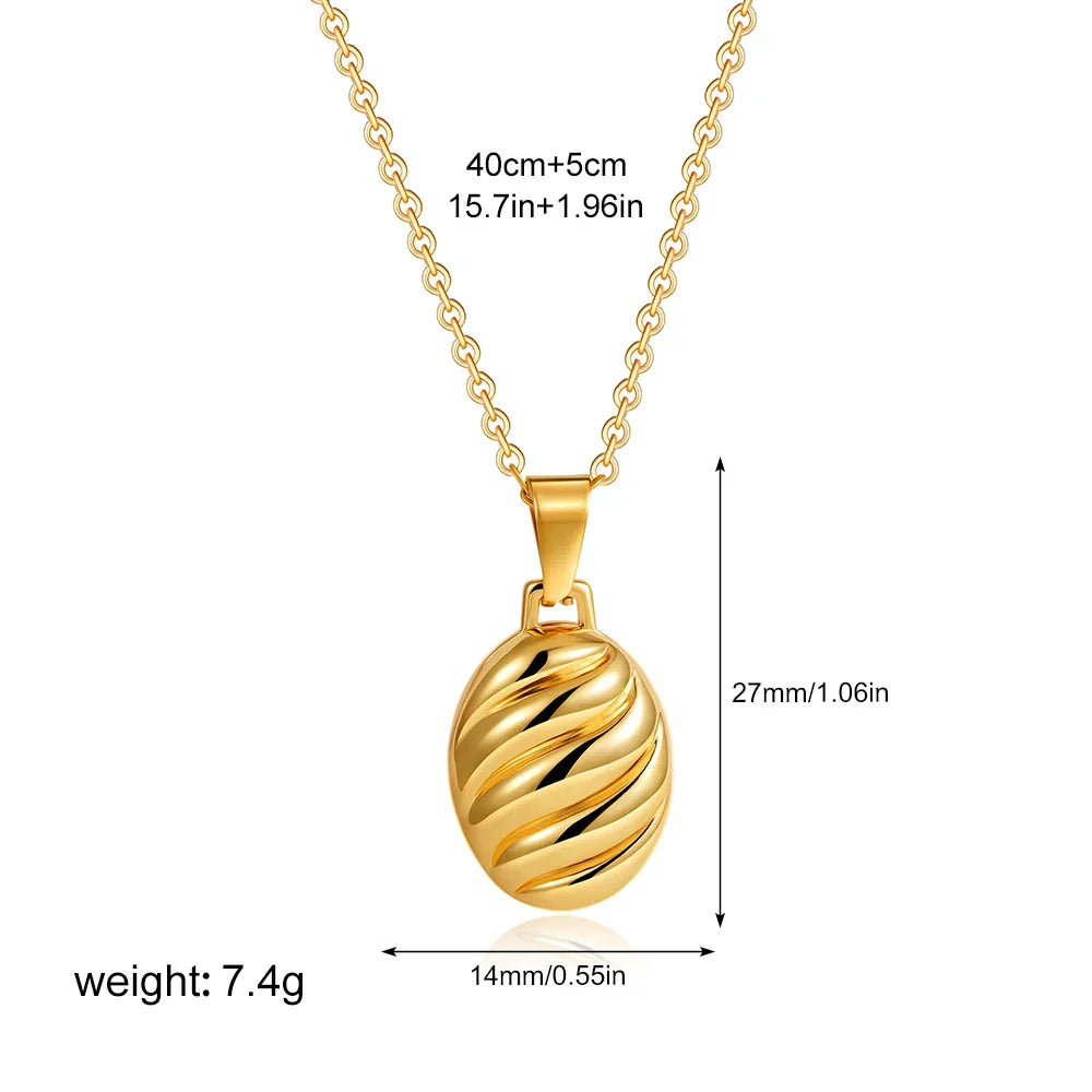 Antique Oval Stainless Steel Photo Locket