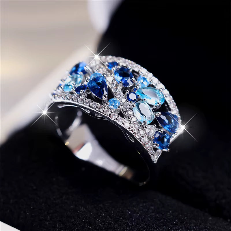 All Awareness –  Royal Blue Hoop Ring | 1+1 Free