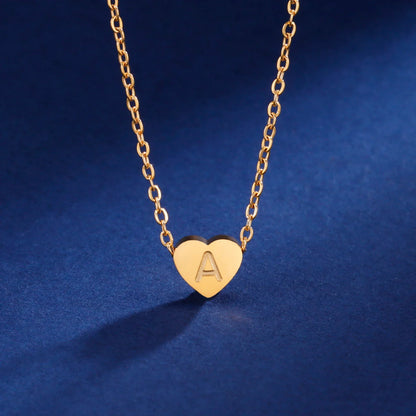 Timeless Heart Initial Choker Necklace