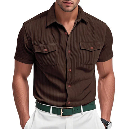 Zenon | Textured Button-Up Shirt