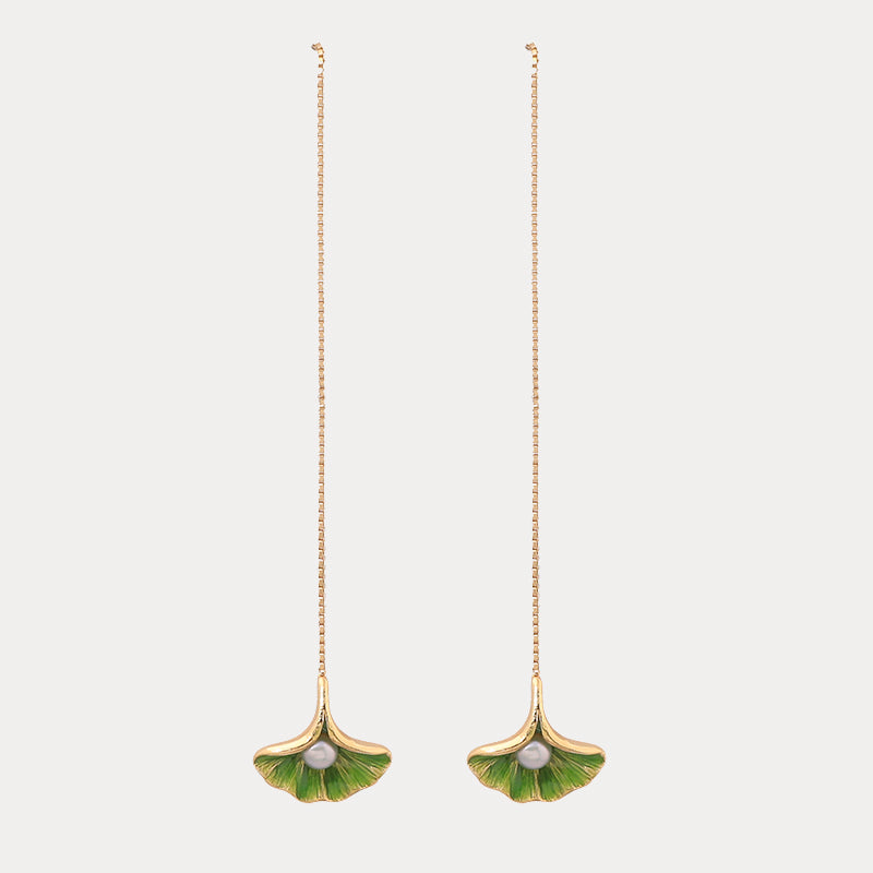 Ginkgo Leaf Earrings