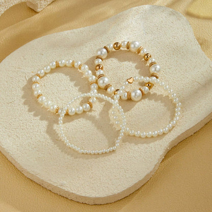 Pearl Bracelet Set | All Cancer Awareness | 1+1 Free