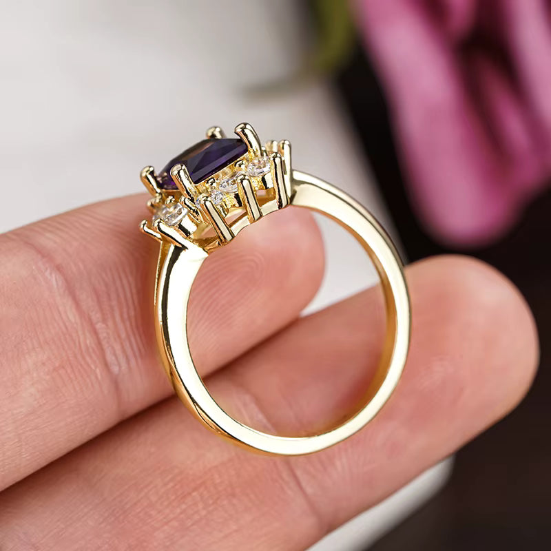 All Awareness –  Purple Royal Hoop Ring | 1+1 Free