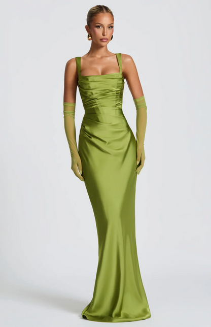 CALANTHE | Maxi Dress - Plum Brown