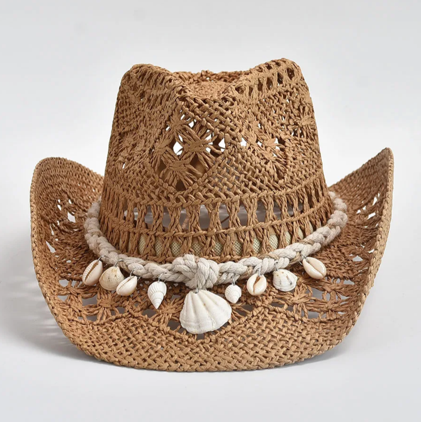 Coastal Seashell Straw Hat