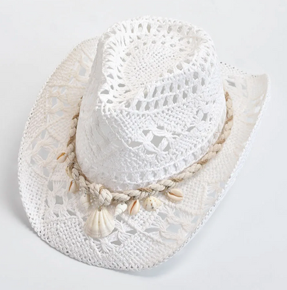 Coastal Seashell Straw Hat