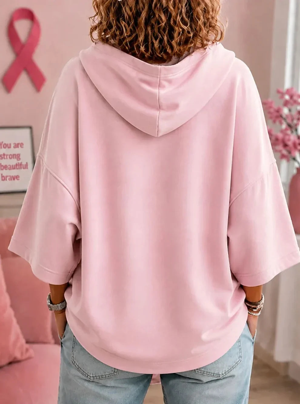 October we wear Pink Sweater