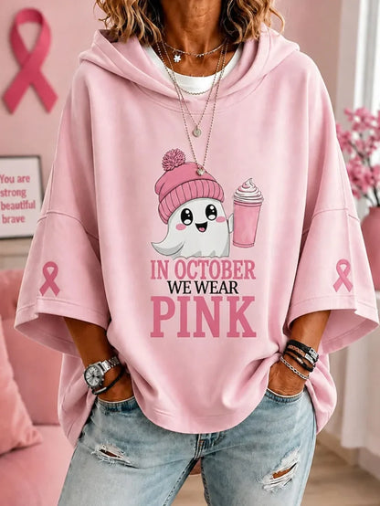 October we wear Pink Sweater