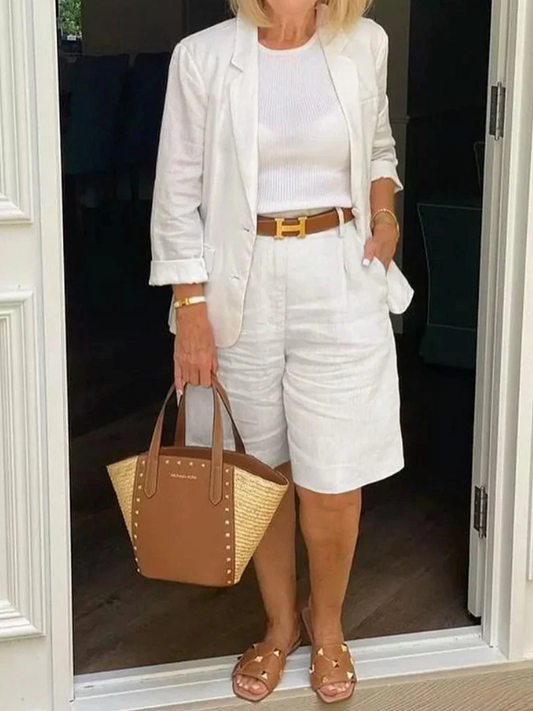 LEONTINA | Casual Blazer and Short Set