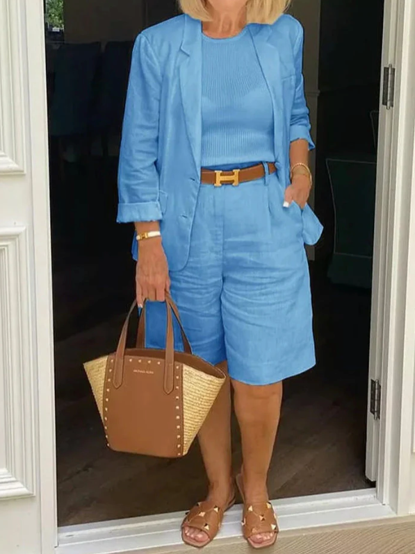 LEONTINA | Casual Blazer and Short Set
