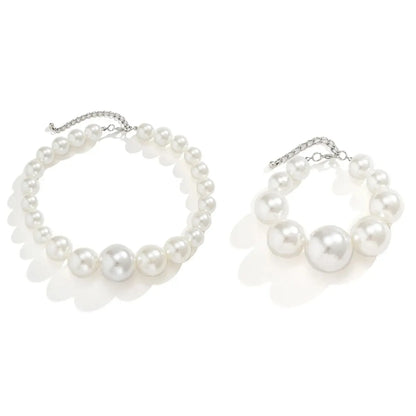 Pearl Necklace & Bracelet Set
