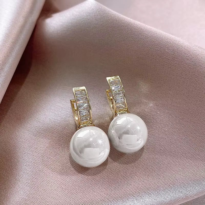 Breast Cancer Awareness Blush Pearl Earrings | 1+1 Free Today