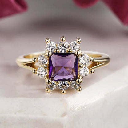 All Awareness –  Purple Royal Hoop Ring | 1+1 Free