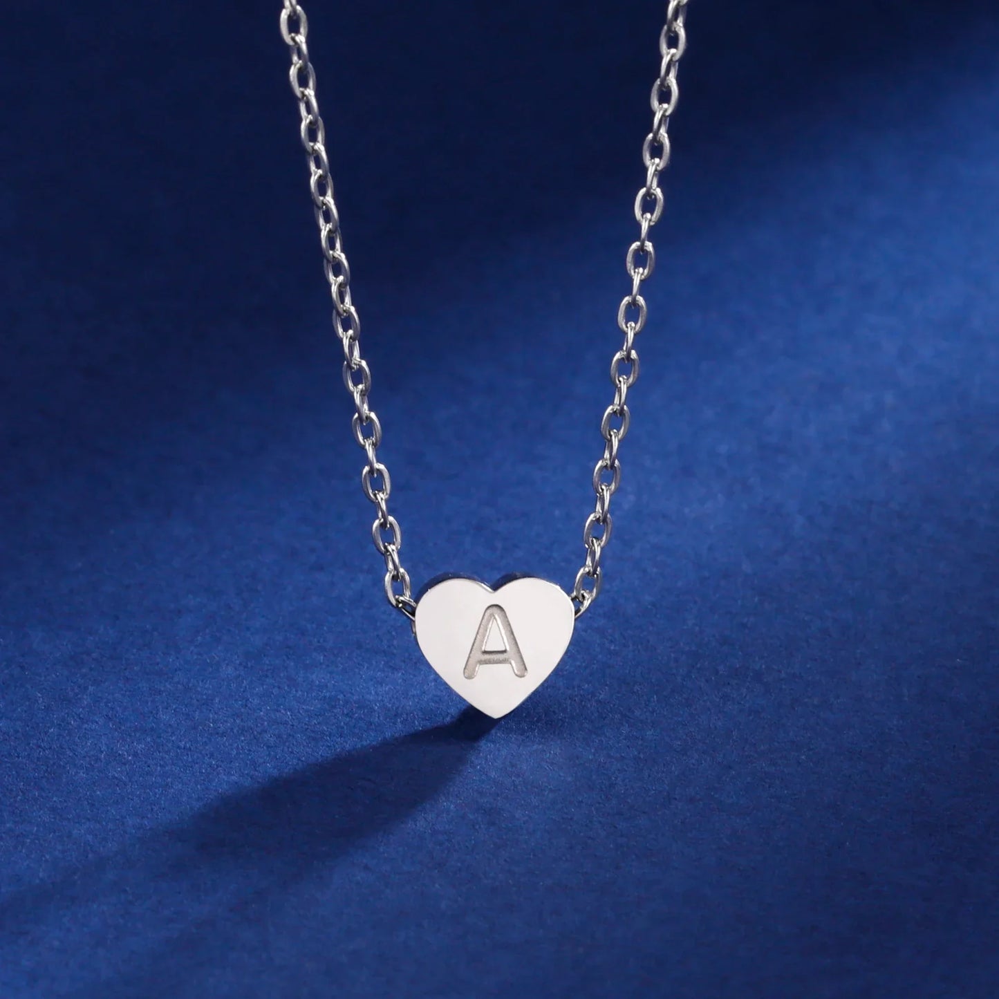 Timeless Heart Initial Choker Necklace