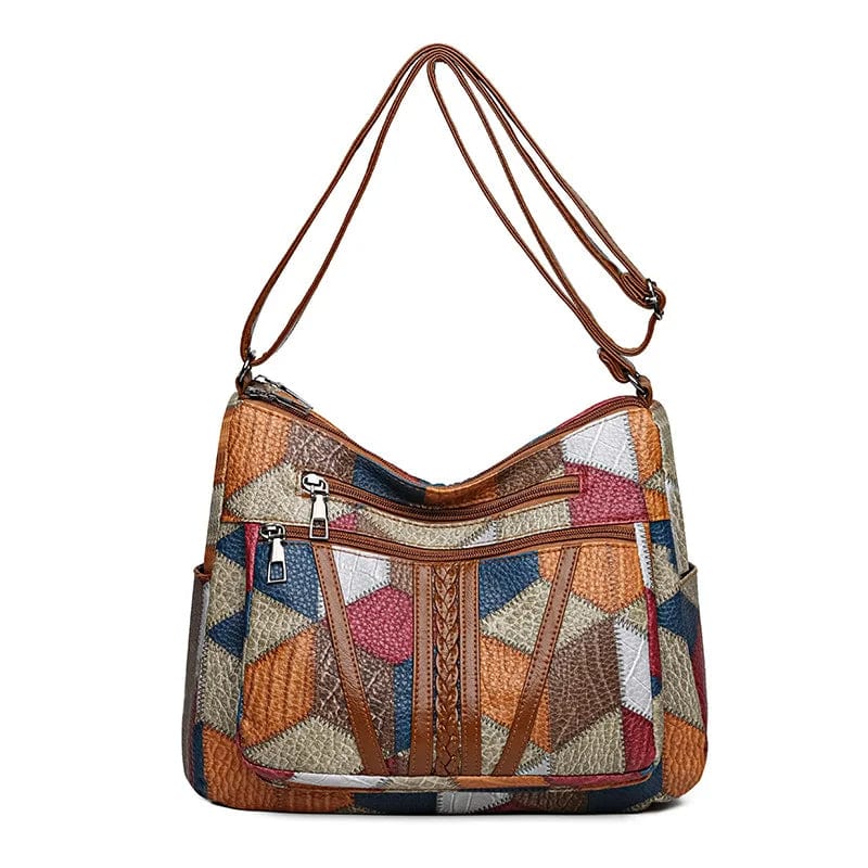 SOLARA | Mosaic Leather Handbag