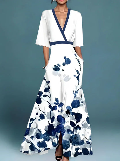 LAURI | Elegant Floral Wrap Dress