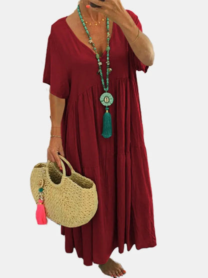 MARION | Flattering V-Neck Dress