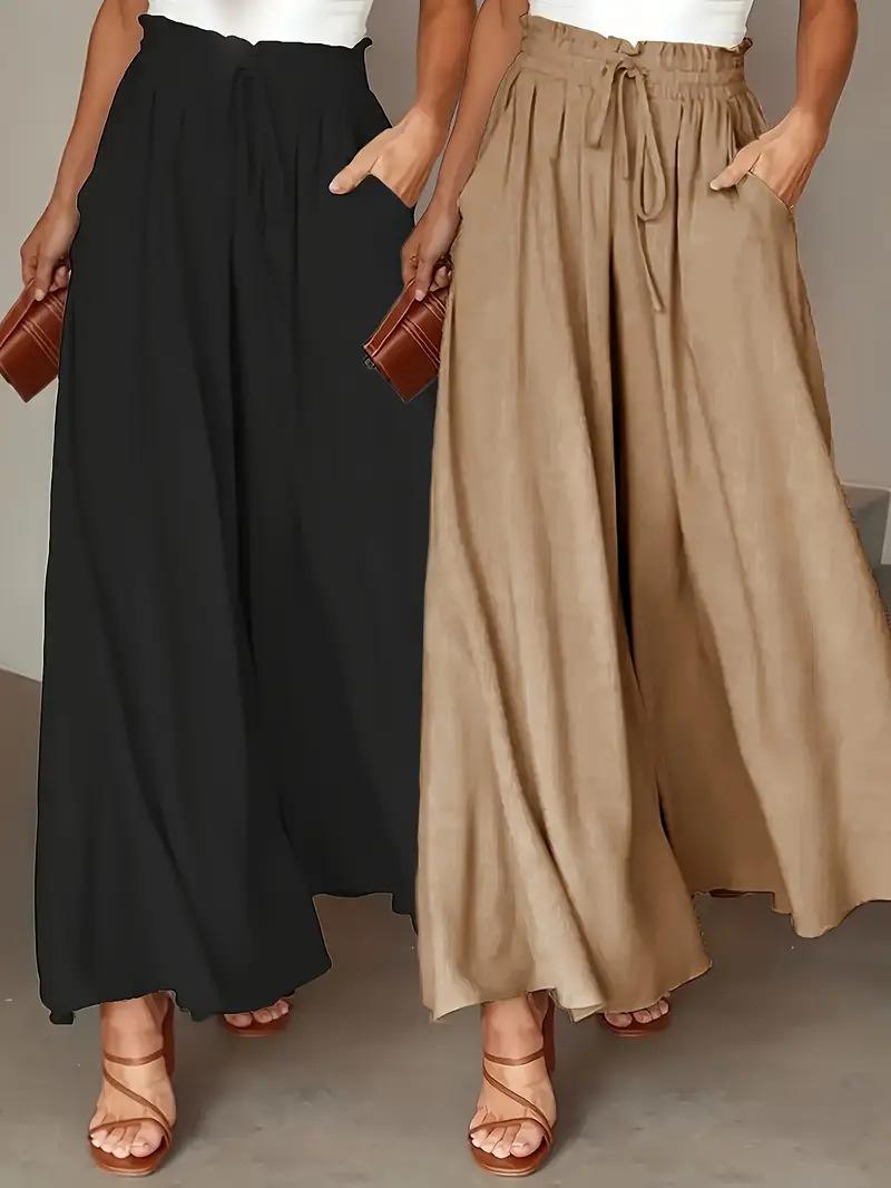 OLIVIA | Breathable High-Waist Pants – 2-Pack